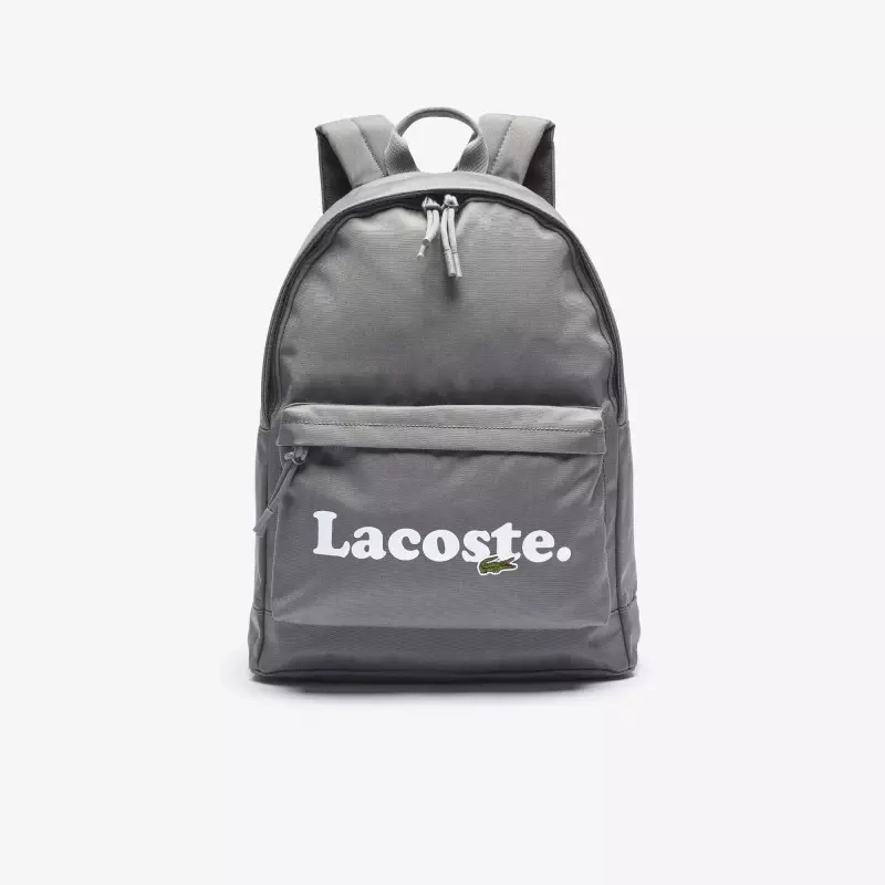 Backpacks Lacoste: gratë dhe mens, të zeza dhe blu-jeshile, çanta lëkure backpacks, të tjerët 15408_25