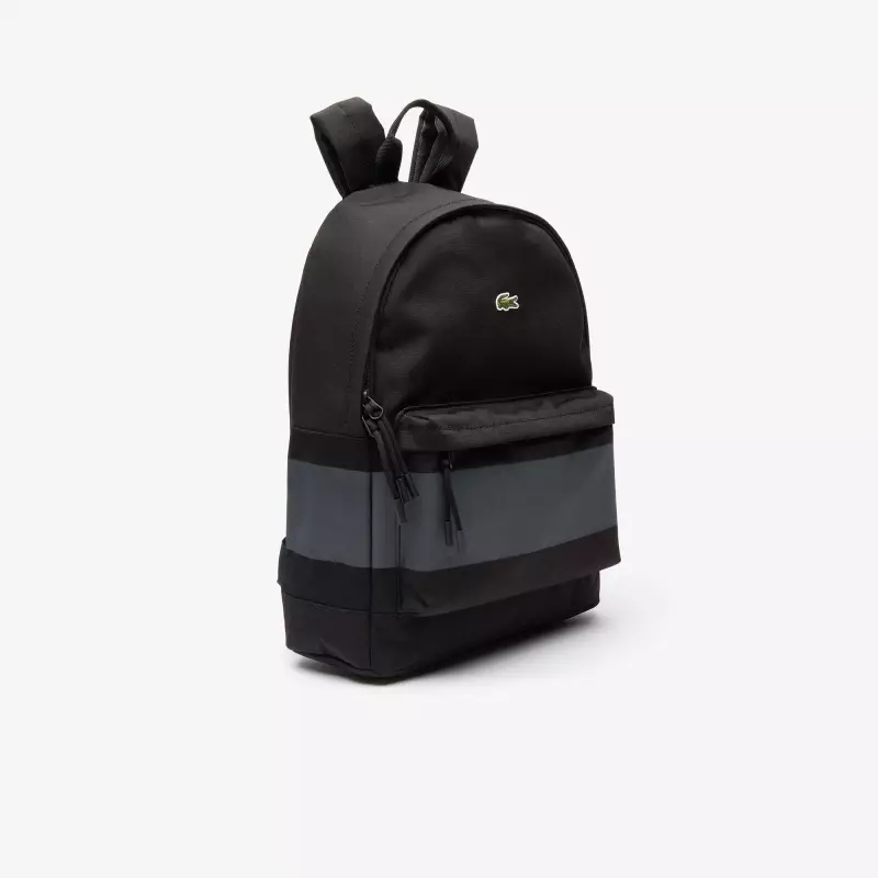 Lacoste Backpacks: Women's and Mens, Black and Blue-Green, Leather Backpacks Bags, Others 15408_30