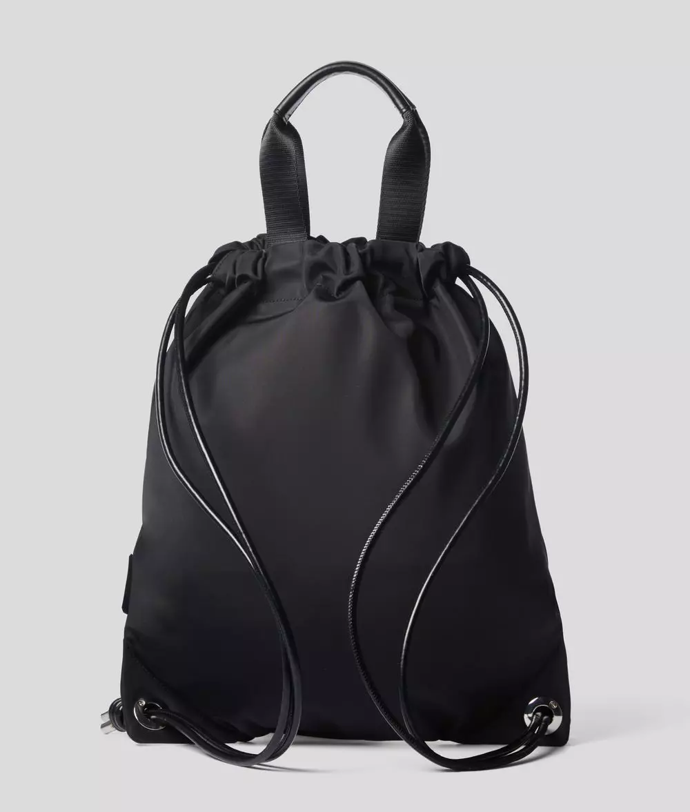 Karl Lagerfeld背包：女性的黑色和其他型號。如何區分虛假？ 15419_11