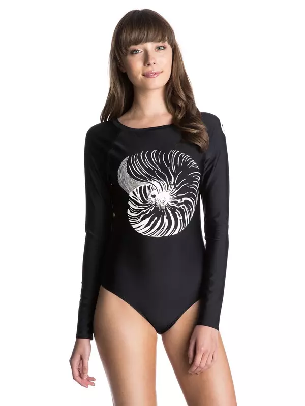 ملابس السباحة الجسم (39 صور): نماذج الطباعة، مع سراويل سلسلة والسباحة وأنيقة سوداء للرقص 1542_19