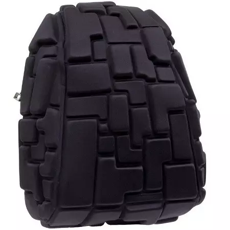 Madpax hátizsákok: tüskék, fekete buborékok és tüskék, bőr és puha, valamint más modellek hátizsákok, méretek, mint a mosás 15434_32