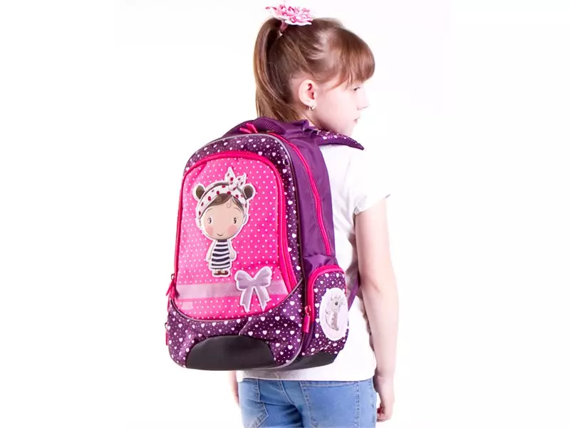 4All ruksak: crni i ljubičasti, školski modeli s pikselima i crtežima, ostale ruksak 15449_2