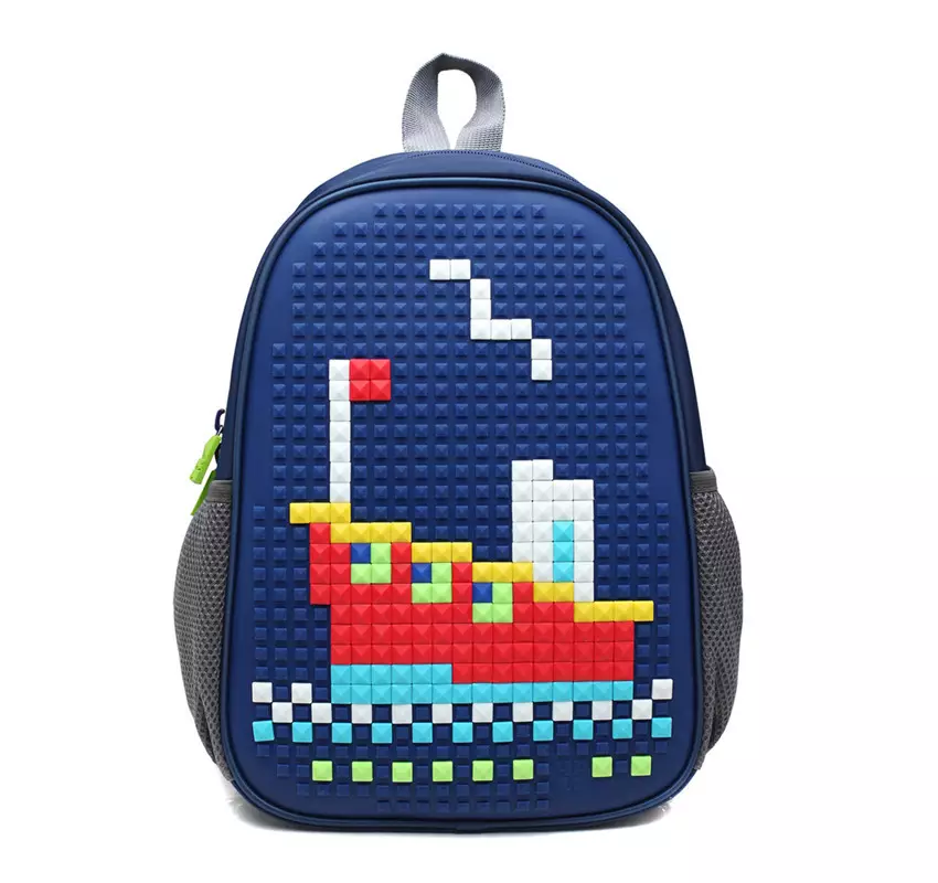 4All ruksak: crni i ljubičasti, školski modeli s pikselima i crtežima, ostale ruksak 15449_20