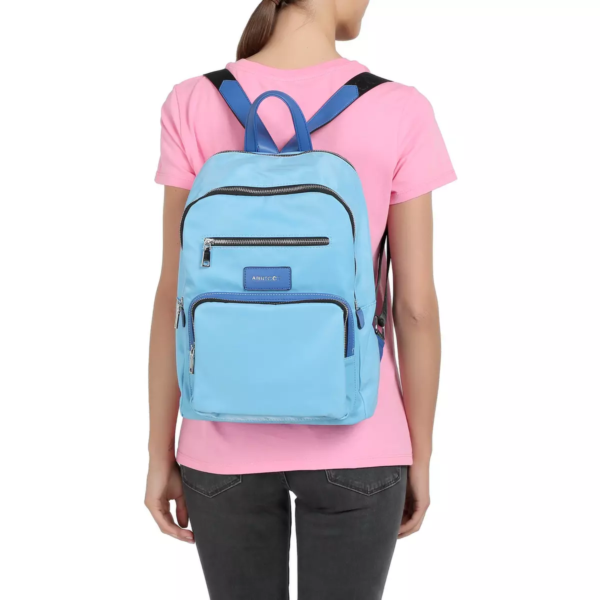 Backpacks Abricot: Μπλε, μαύρο, πράσινο, πράσινο και ροζ, καφέ και άλλα μοντέλα 15451_15