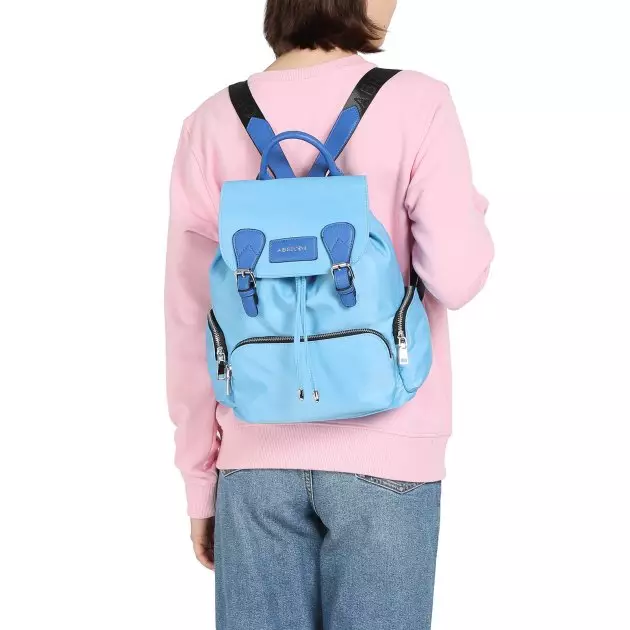 Mochilas de mochilas: azul de mulleres, negro, verde e rosa, marrón e outros modelos 15451_4