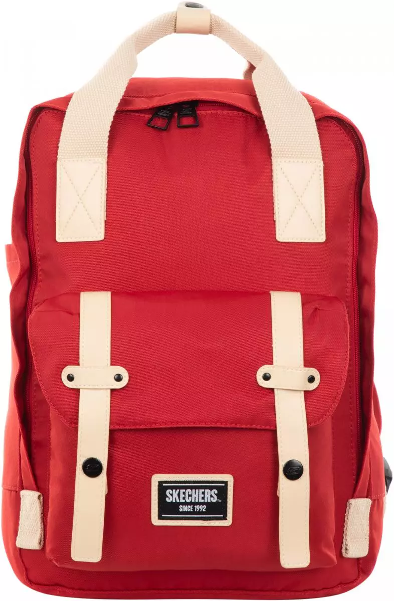Skechers backpack: Vakadzi vatema uye vakasvibira, grey uye tsvuku, diki yebhuruu uye mamwe marudzi, ongororo 15455_13
