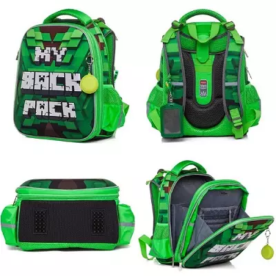 Backpacks Hatber: kisaran orthopedik kanthi layar lan model liyane saka review Company 15456_21