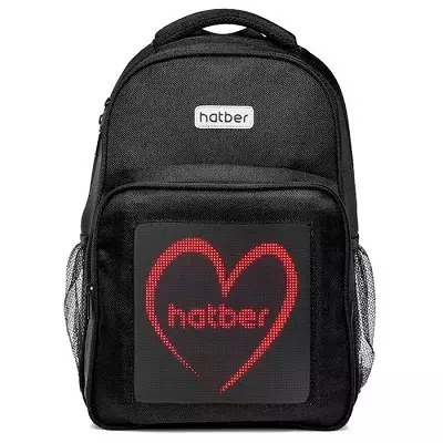 Backpacks Hatber: kisaran orthopedik kanthi layar lan model liyane saka review Company 15456_25