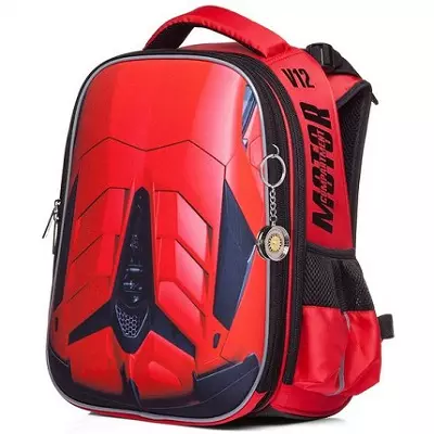 Backpacks Hatber: kisaran orthopedik kanthi layar lan model liyane saka review Company 15456_43