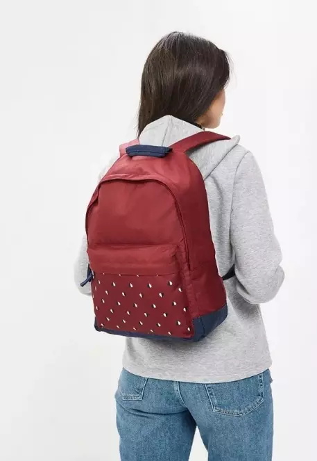 O'STIN Backpacks: Kulit Wanita, Hitam dan Kelabu, Tekstil dan Model Lain. Apa yang hendak dipakai? 15470_28