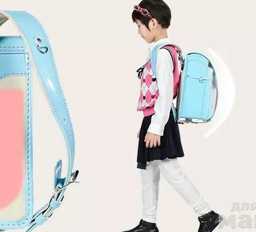 backpacks japoneze dhe nxënësit për nxënësit: për të parë-klasën dhe adoleshentët, modele shkollore për vajzat dhe djemtë, backpacks lehta me shpinën ortopedike 15479_19