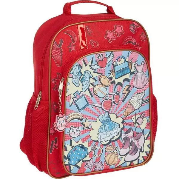 Backpacks na Rangi №1 Shule: Kitty School Backpacks na masikio, maelezo ya jumla ya backpacks nyingine ya orthopedic 15481_11