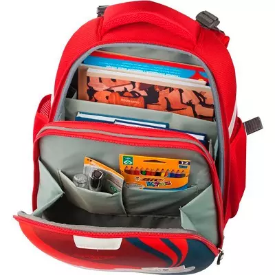Backpacks na Rangi №1 Shule: Kitty School Backpacks na masikio, maelezo ya jumla ya backpacks nyingine ya orthopedic 15481_27