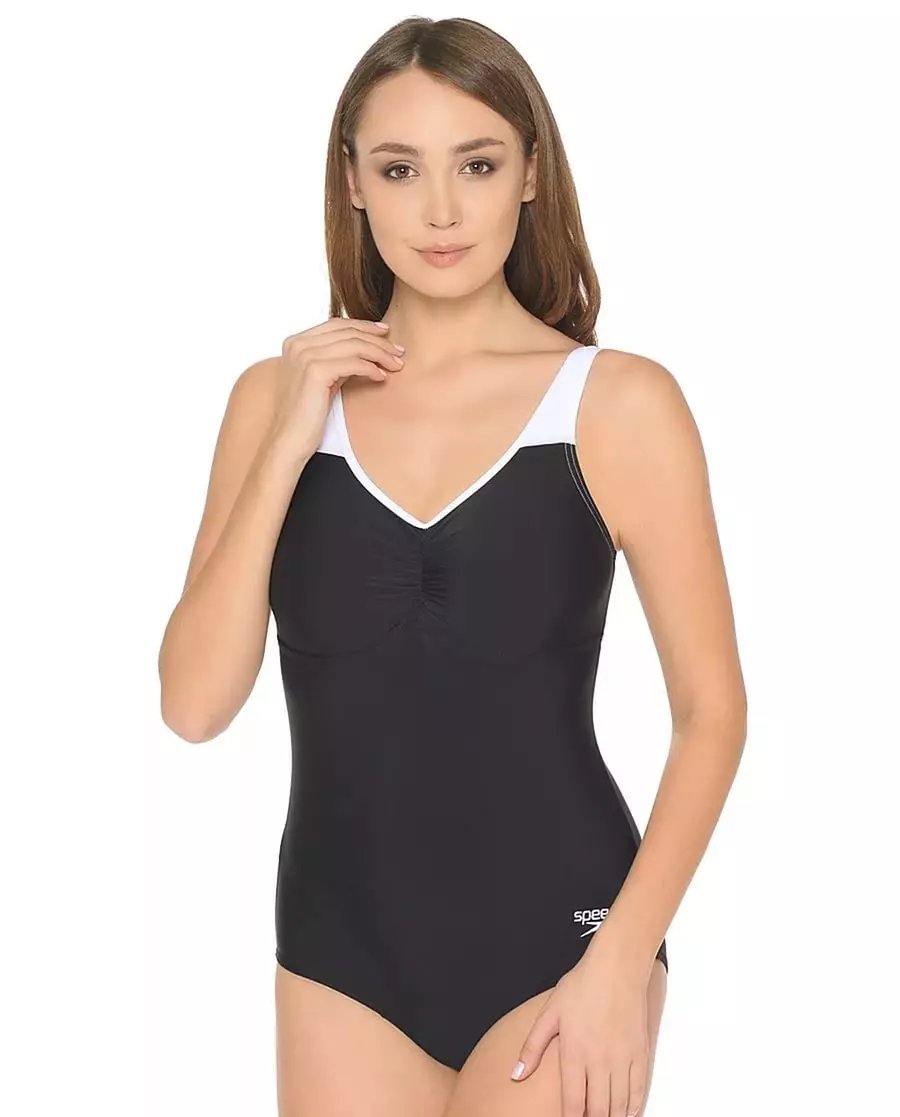 Speedo swimsuits (50 litrato): Women sa modelo alang sa linaw, pagtugnaw, paglangkub 1548_47