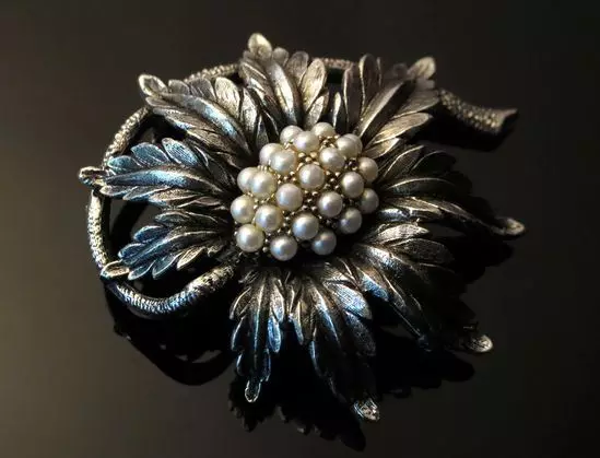 Гроздобер brooches (77 фотографии): гроздобер сребрени украси во гроздобер стил, антички брошки со камења 15522_29