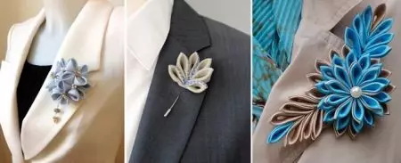 Broche (185 fotos): Como usar modelos de coiro e tecido, broches de moda 2021, así como en forma de flor, ordena e fermosa xoia 15524_144