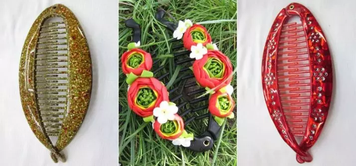 Barbana Banana (57 foto's): Hoe de originele haarspeld, kapsels van Kanzashi te gebruiken, hoe uit te dagen 15531_22