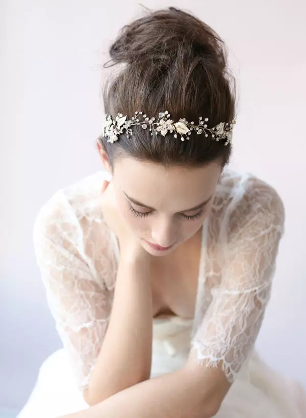 Horquillas de boda para el cabello (38 fotos): Modelos de boda para peinados Novia de Foamira 15534_32