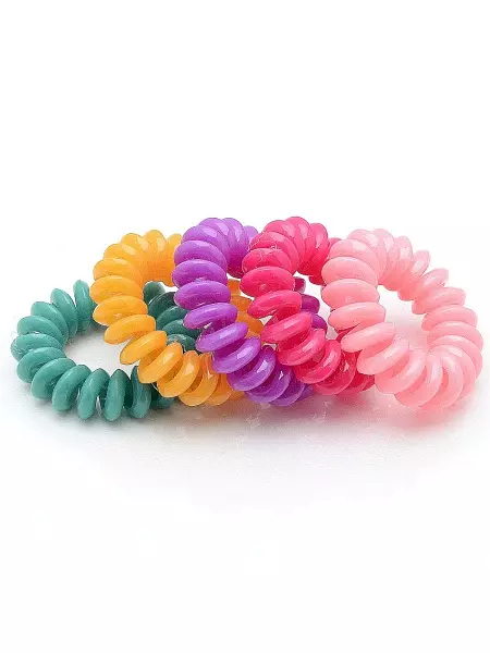 Rubber-free hair (70 photos): Silicone models of Spiral Invisibobble, how to use, reviews 15545_15