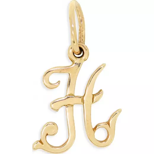 Copertina della lettera (55 foto): pendente dorato sotto forma di a, c, ciondoli d'argento lettere c, m, t, l, d, n, e 15547_26