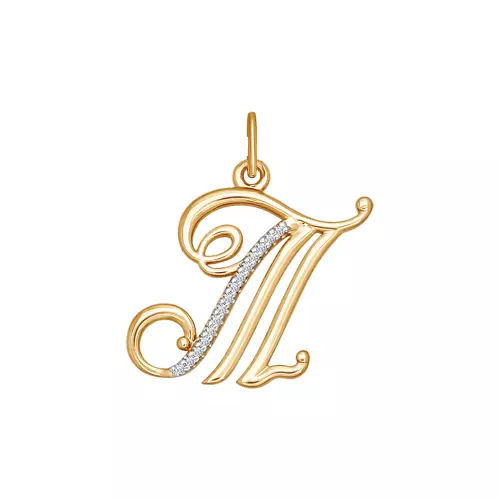Capa de carta (55 fotos): pingente de ouro sob a forma de A, C, pingentes de prata letras c, m, t, l, d, n, e 15547_38
