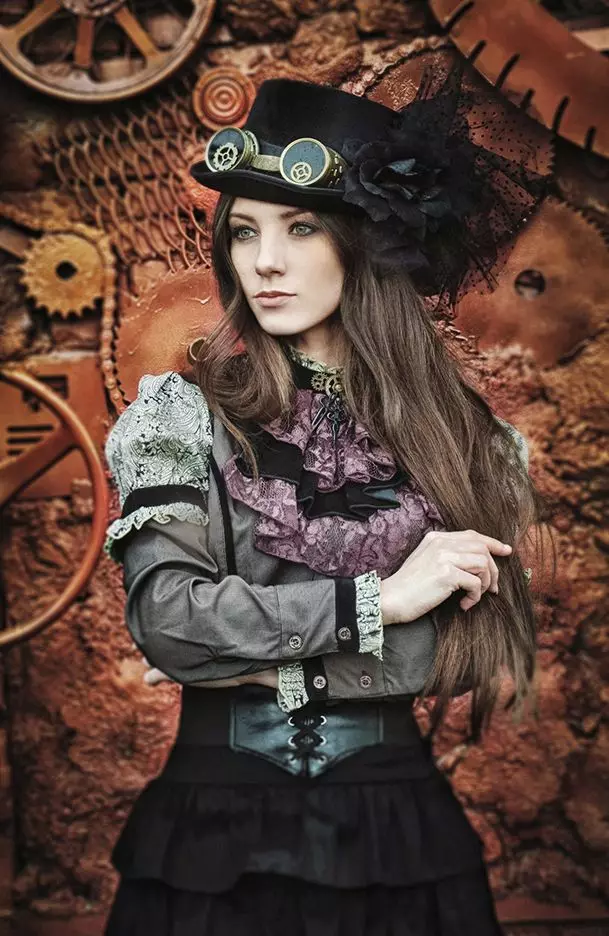 Steampunk (130 photos): Qu'est-ce que c'est? Examen des choses dans le style steampunk, les cadeaux et les décorations, style à l'intérieur de la maison. Tasses et sacs à dos, portefeuilles et autres objets 15568_41