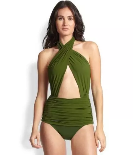 Green Swimsuit (39 foto): Fusion dan model terpisah 2021 1556_10