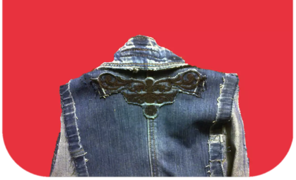 Usa ka vest gikan sa daan nga Jeans ang imong kaugalingon: kung unsaon pagtahi, mga sumbanan 15573_18