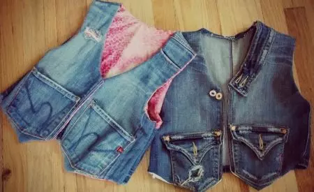 Eine Weste aus alten Jeans machen es selbst: Wie man näht, Muster 15573_2