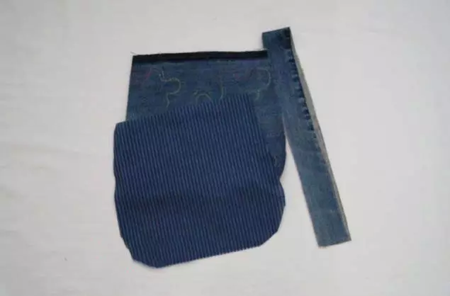 Ba lô từ quần jean bằng tay của riêng bạn (79 ảnh): Các mẫu và lớp chính, làm thế nào để may bàn tay của chính bạn 15576_40