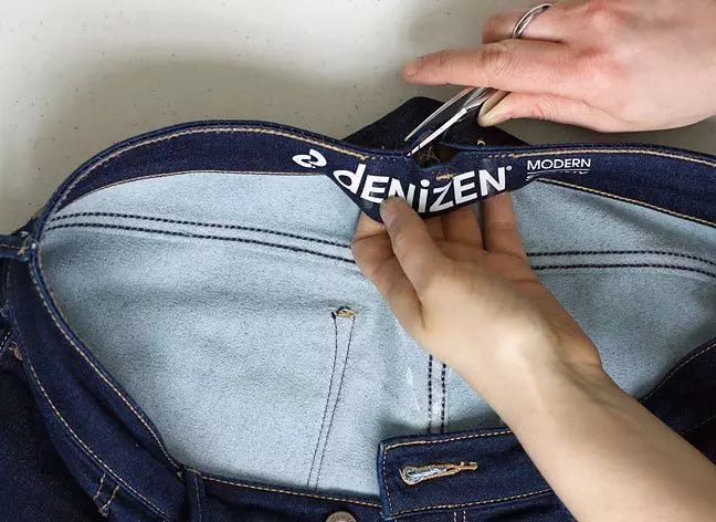 Cómo coser los jeans en la cintura o hacer una talla menos: cómo reducir en las caderas 15584_11