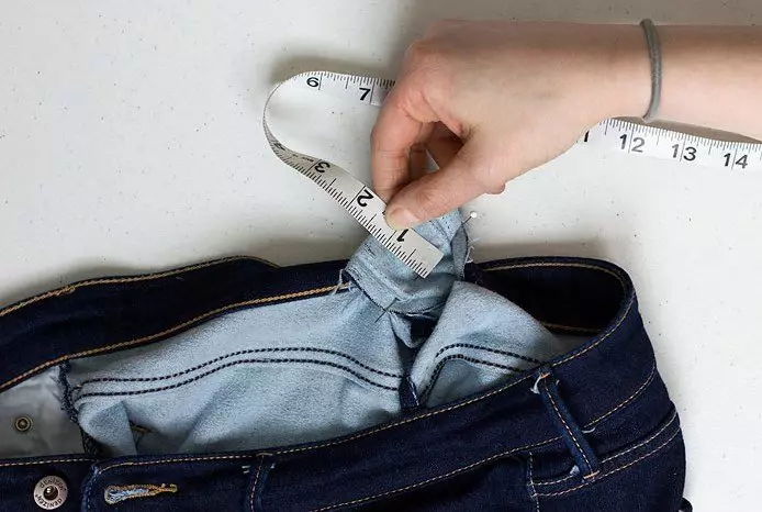 Como coser jeans na cintura ou facer un tamaño menos: como reducir en cadros 15584_16