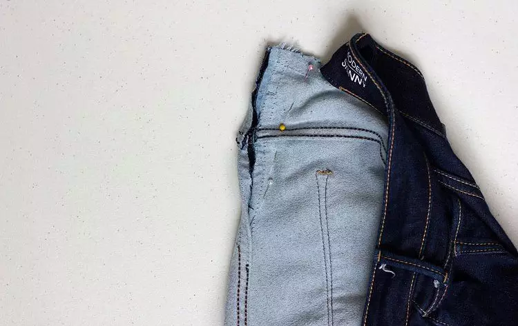 腰にジーンズを縫う方法やサイズを少なくする方法：HIPSでの減少方法 15584_18