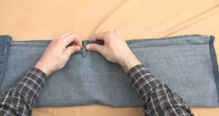 Kako sašiti traperice u struku ili napravi veličine manje: kako smanjiti u kukovima 15584_3