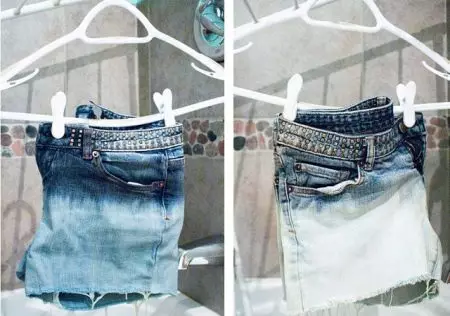 איך לעשות מכנסיים קצרים מ ג 'ינס (48 תמונות): איך לחתוך ג' ינס תחת מכנסיים קצרים אופנתיים, איך לתפור ולסתום 15589_12