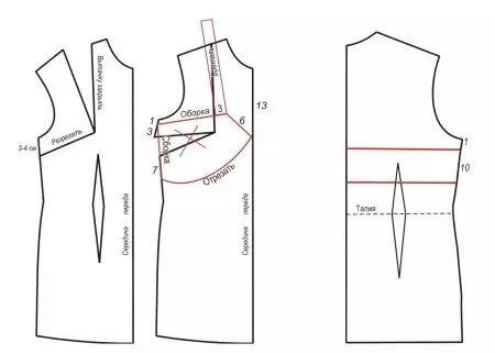Uzorci haljina: Kako to učiniti sami, jednostavni uzorci za početnike, 7 uzoraka i modeliranje 15591_41