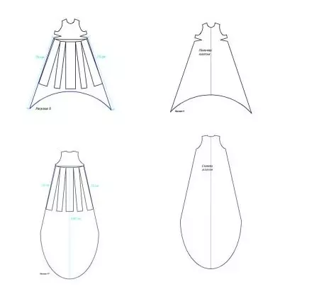 Modèles robes de mousseline de soie