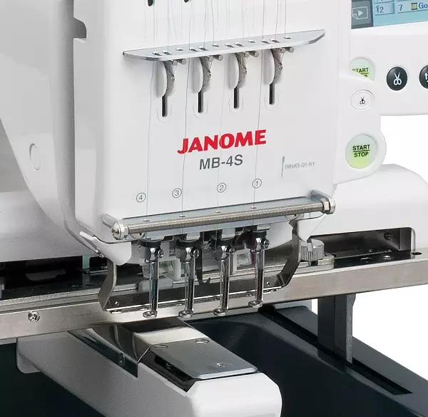 Janome Embroidery Machines: Models Memory Craft 500e, 350e en oare naaien en borduerwurk masines. Hoe embroider? 15630_5
