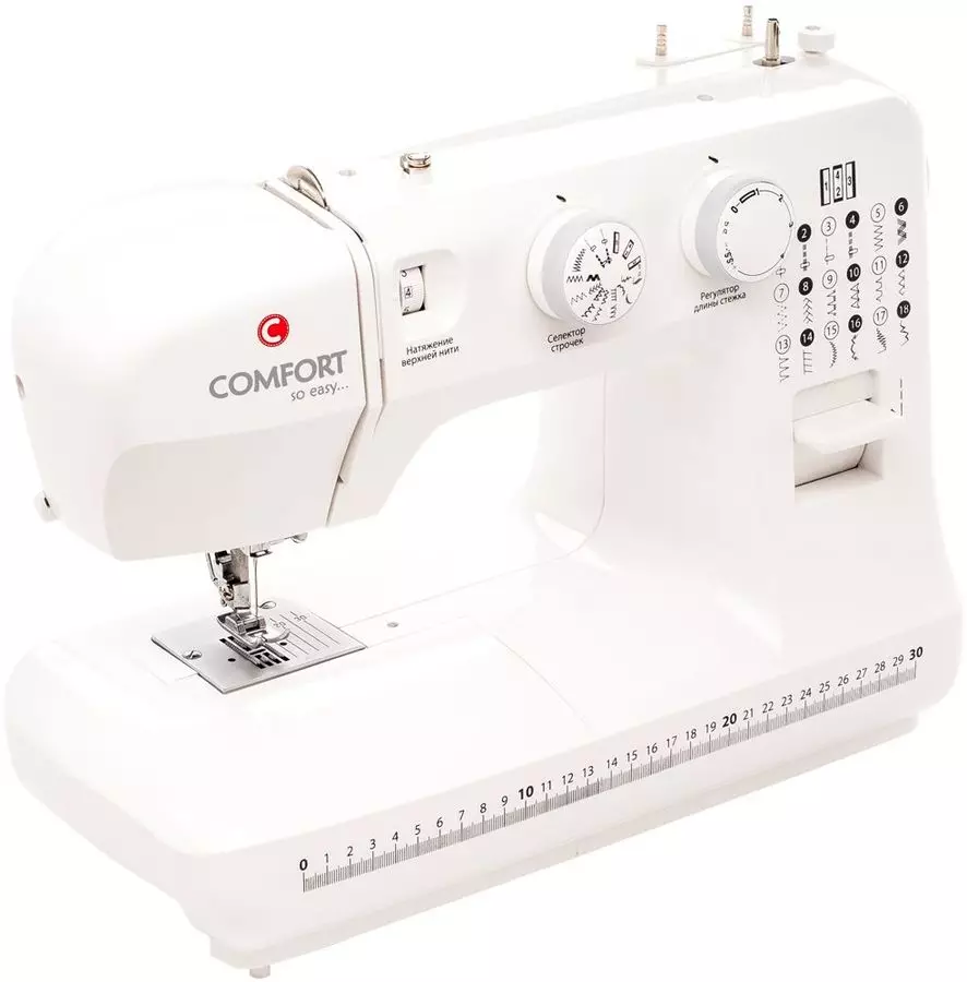 Comfort Sewing Machines: Umarnin don amfani, model 80 da 200a, 16 da kuma 30, 2, da kuma 100a, 20 da 535 15641_2