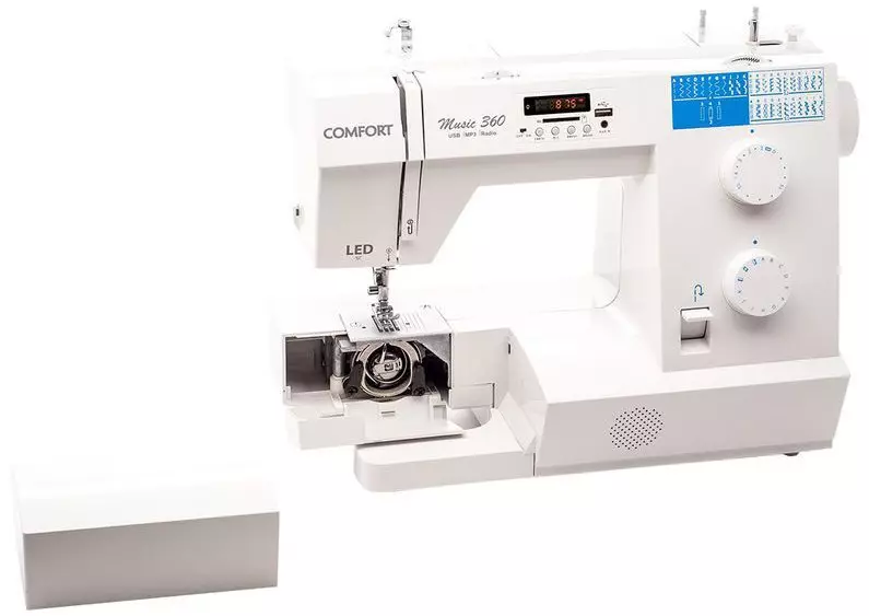 Comfort Sewing Machines: Umarnin don amfani, model 80 da 200a, 16 da kuma 30, 2, da kuma 100a, 20 da 535 15641_5