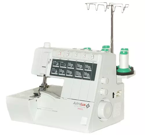 Overfock Astralux: Preko Pro 730 i Astralux 820D, 710 i 822D, 8000Cl i pokriti Pro 860, drugi modeli. Overlock stopala 15667_11