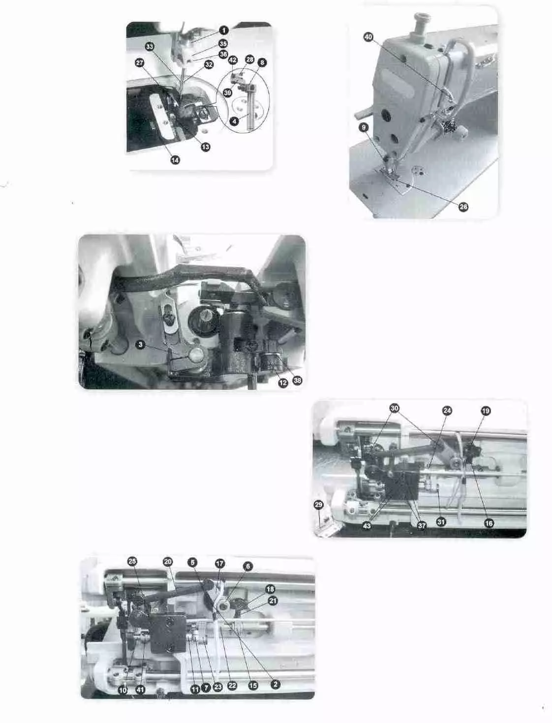 Машине за шивење и типично оверлоцкс: Модели машине за столом, ДН 794 и других. Шапе за машинско, наставе 15672_21
