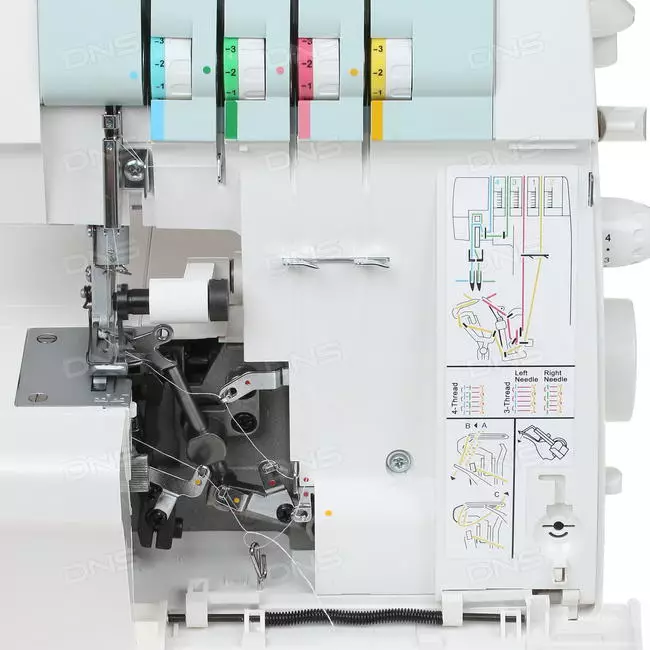 Overlock DEXP SM-9800W: characteristics, pros and cons, rules of operation, reviews 15673_4