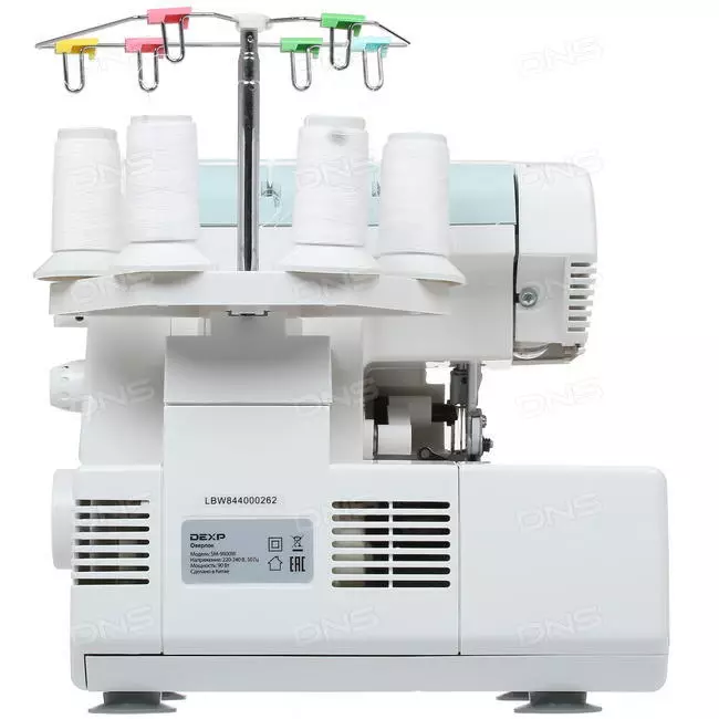 Overlock DEXP SM-9800W: characteristics, pros and cons, rules of operation, reviews 15673_6