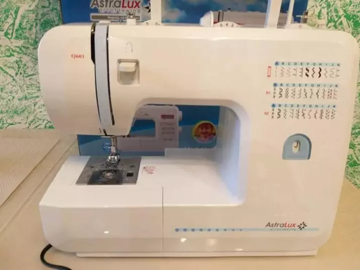 máquinas de coser: AstraLux modelo con un filamentaker, automóviles 150, línea roja Victoria y otros. instrucciones de revisión y opinión 15681_30