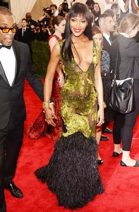 Frank zelena haljina Naomi Campbell