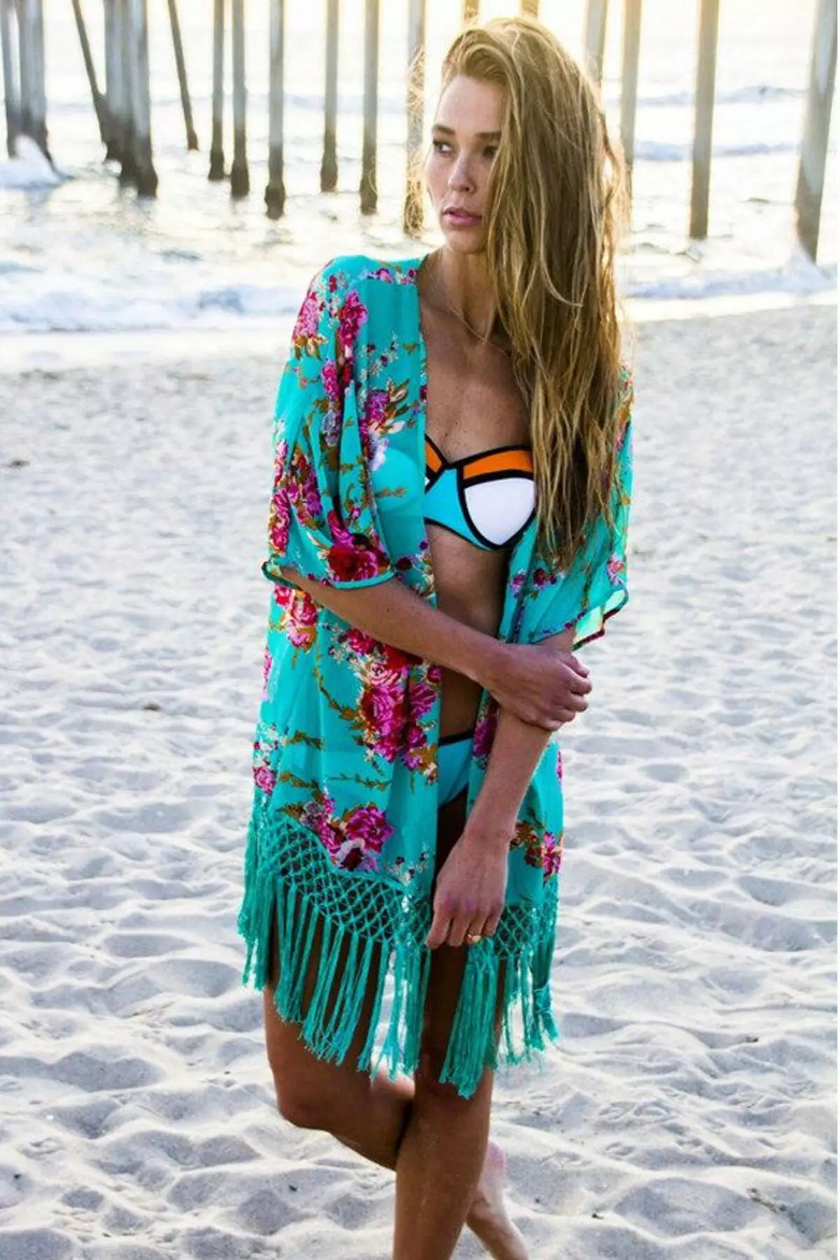Parreo (130 Wêneyên): Modelên Beach ji bo Mîtên Swimsuit û Knitted, Shawl, How to Wear Pare-Dress and Pare-Pare 1568_84