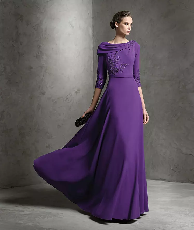 lilac dress ສໍາລັບແມ່ຍິງທີ່ແກ່ແລ້ວ