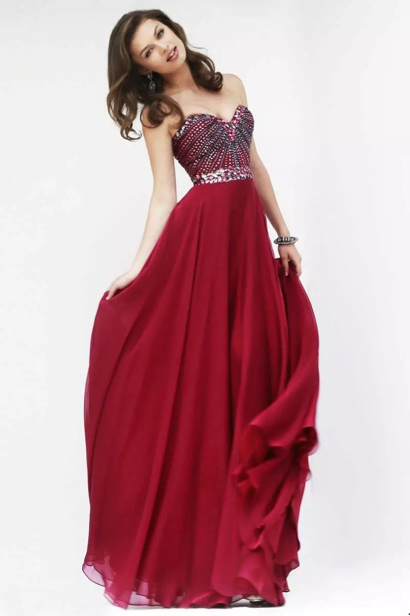 Graduation dress burgundy 2016