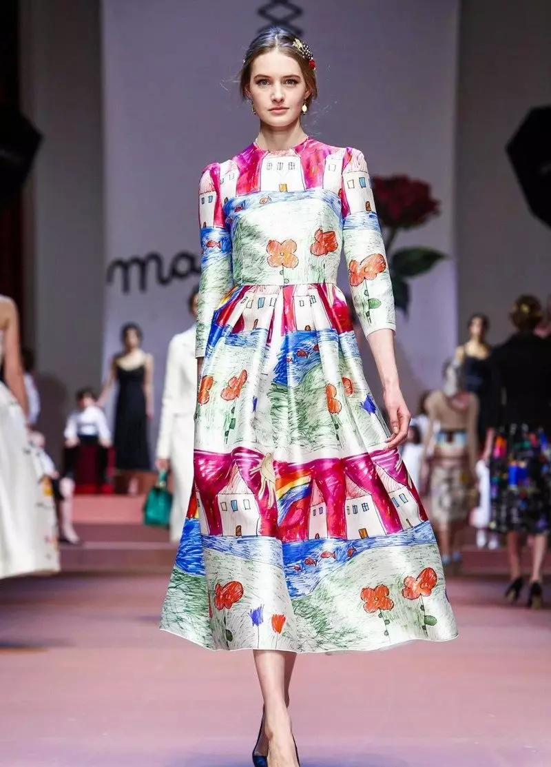 Ilbies ta 'Filgħaxija b'Print 2016 Mill Dolce Gabbana